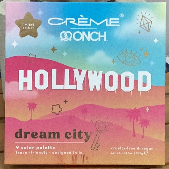 NEW THE CREME SHOP X ONCH X HOLLYWOOD DREAM CITY 9 COLOR EYESHADOW PALETTE - Picture 3 of 5